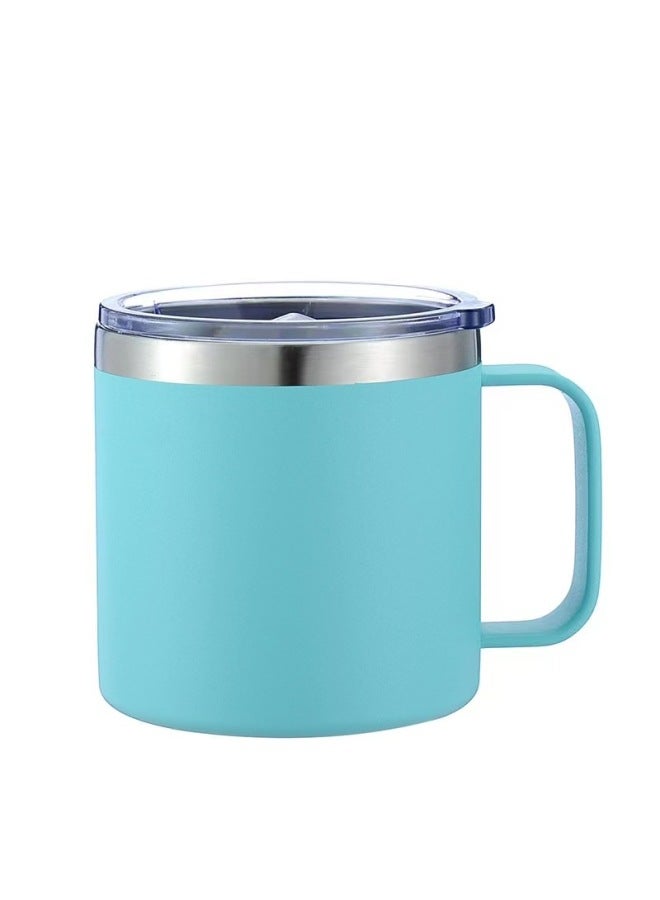 304 Stainless Steel Double-layer Insulated Cup With Handle For Business Office Use, Portable Coffee Cup, Business Gift