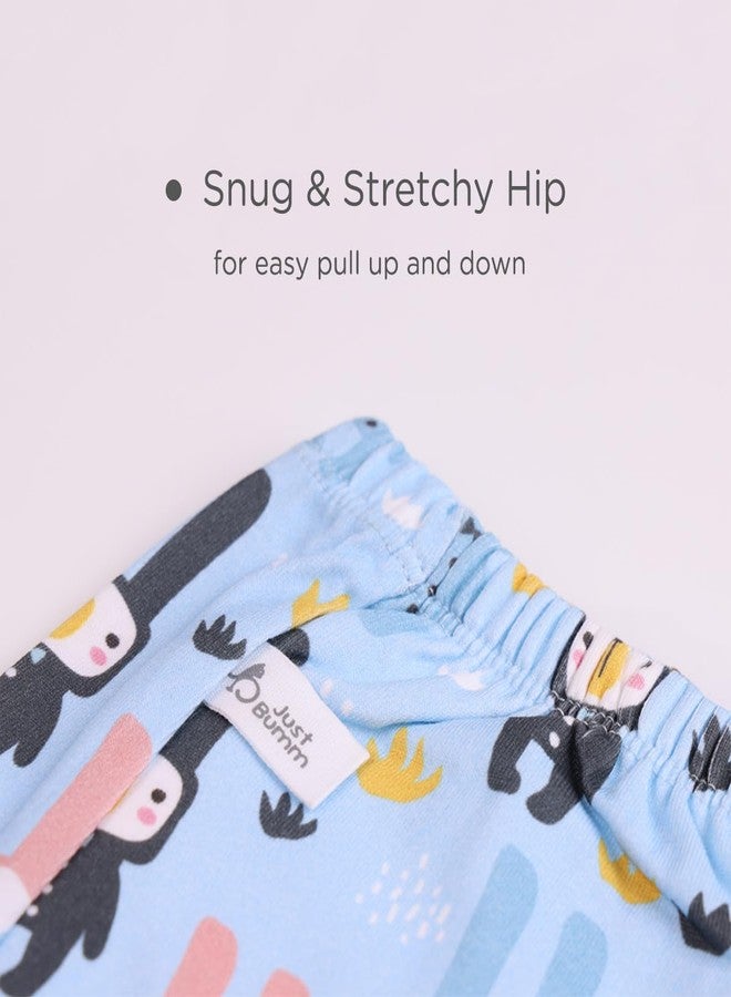 Just Bumm Potty Pants for Toddlers, Pull-up Padded Underwear with 4 layers of Organic Cotton Padding & Cotton Inner, Ideal for Potty Training 2-3 Year Babies (Bunny Trails) - Image 4