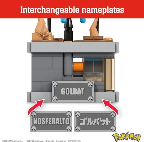 Mega Brands MEGA Pokémon Building Toys Set Mini Motion Golbat with 313 Pieces, Wing Flapping Motion, 5 Inches Tall, for Adult Collectors - Image 5
