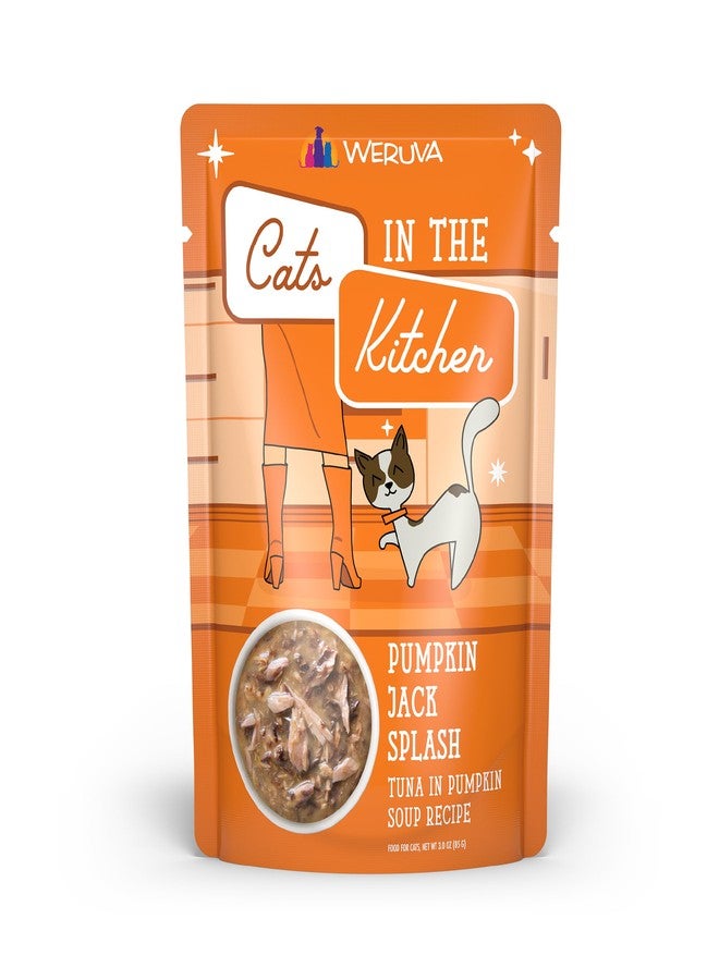 ويروفا طعام القطط Weruva Cats in the Kitchen، بنكهة Pumpkin Jack Splash مع التونة في حساء اليقطين، عبوة 3 أونصة (عبوة من 12) - Image 1