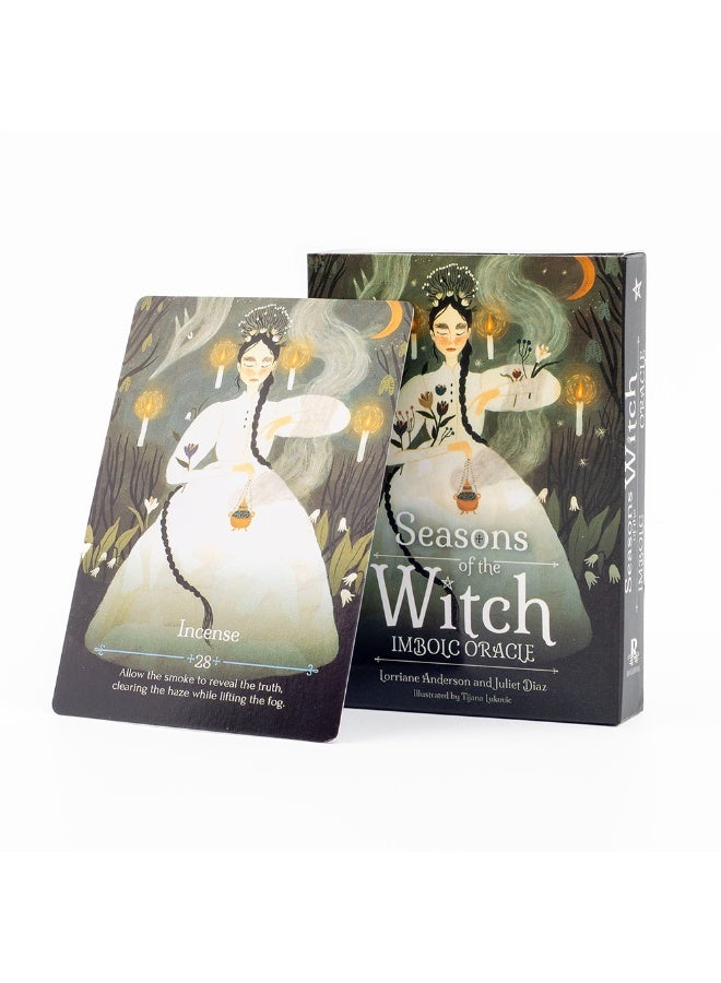 NIBEMINENT The Season of the Witch Ibock Divination Card Deck Game - 44 cards - for spiritual guidance. 10.4 * 7.3 centimeters. - Image 2
