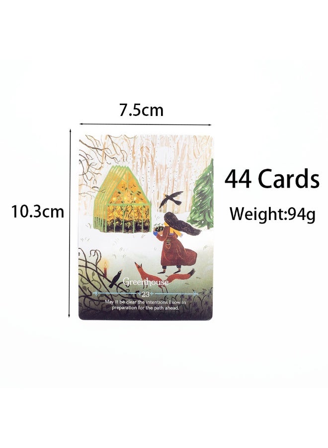 NIBEMINENT The Season of the Witch Ibock Divination Card Deck Game - 44 cards - for spiritual guidance. 10.4 * 7.3 centimeters. - Image 5