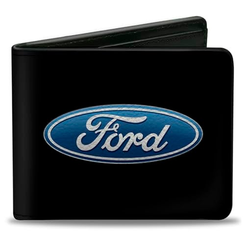 Buckle Down Ford Wallet, Bifold, Ford Oval Logo Centered, Vegan Leather - Image 1