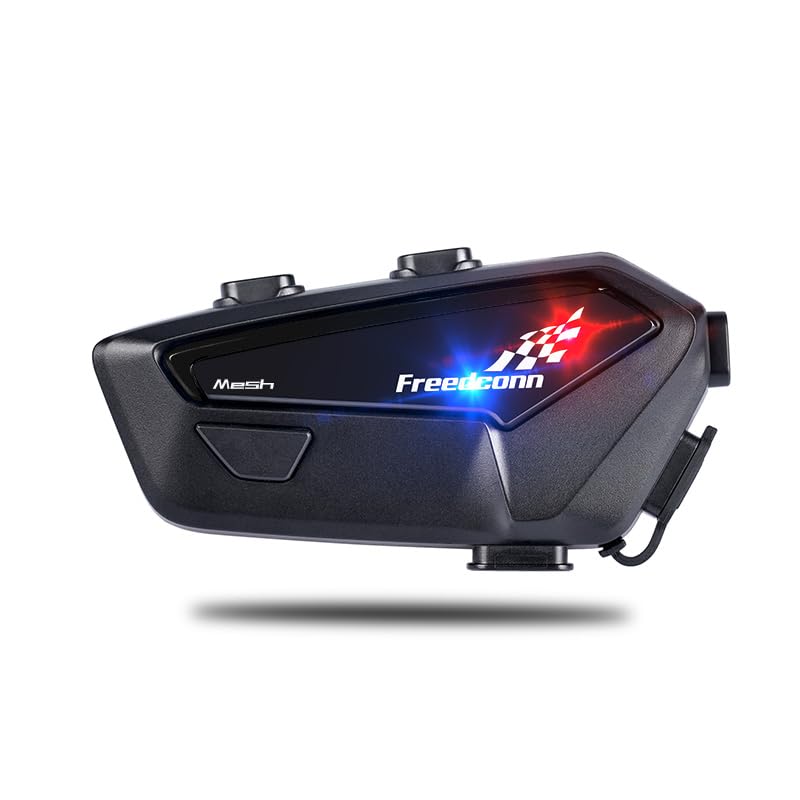 FreedConn FX PRO Motorcycle Bluetooth Headset AutoJoin Mesh Network Helmet Intercom Communication Systems with IP67 Waterproof CVC and AI Noise Cancellation Fit SnowmobileATV 1 Pack - Image 1