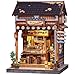 Fsolis Japanese Book Nook Kit DIY Bookshelf Miniature Dollhouse Kit for Adults Mini House Tiny 3D Puzzles Adult Craft Gifts for Women Teenagers Book Lovers Izakaya Kurosawa - Image 2
