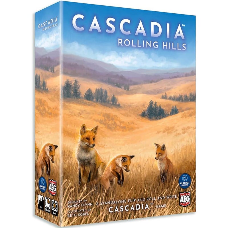 AEG Flatout Games Cascadia Rolling Hills Roll Write Puzzly Dice Game Explore The Pacific Northwest Build Ecosystems Ages 10 14 Players - Image 3