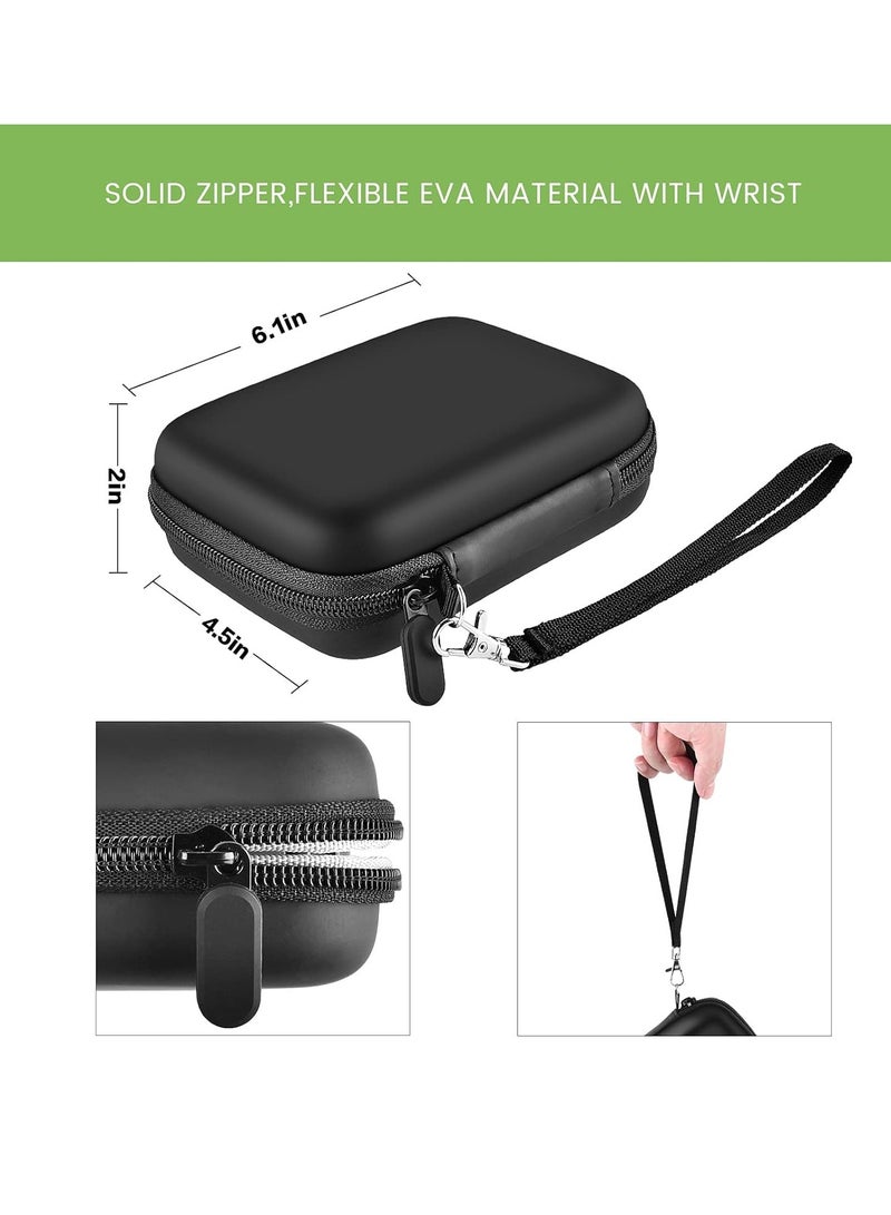 Case Compatible with NIIMBOT D11 Label Maker Printer, Hard Carry Case for Labeler Makers  Labeling Tapes, Storage Bag for Phomemo D30, Canon, Mini Photo Printer  Label Paper Accessories, Black - Image 5