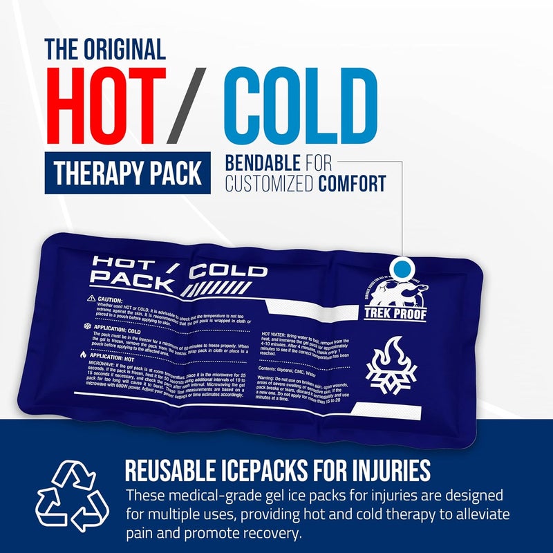 TrekProof Flexible Ice Pack for Pain Relief  Reusable Gel Pack for Knee Shoulder Ankle Back and More  Bendable for Customized Comfort - Image 4