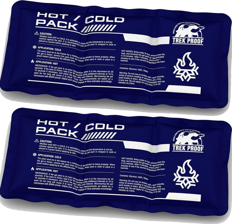 TrekProof Flexible Ice Pack for Pain Relief  Reusable Gel Pack for Knee Shoulder Ankle Back and More  Bendable for Customized Comfort - Image 1
