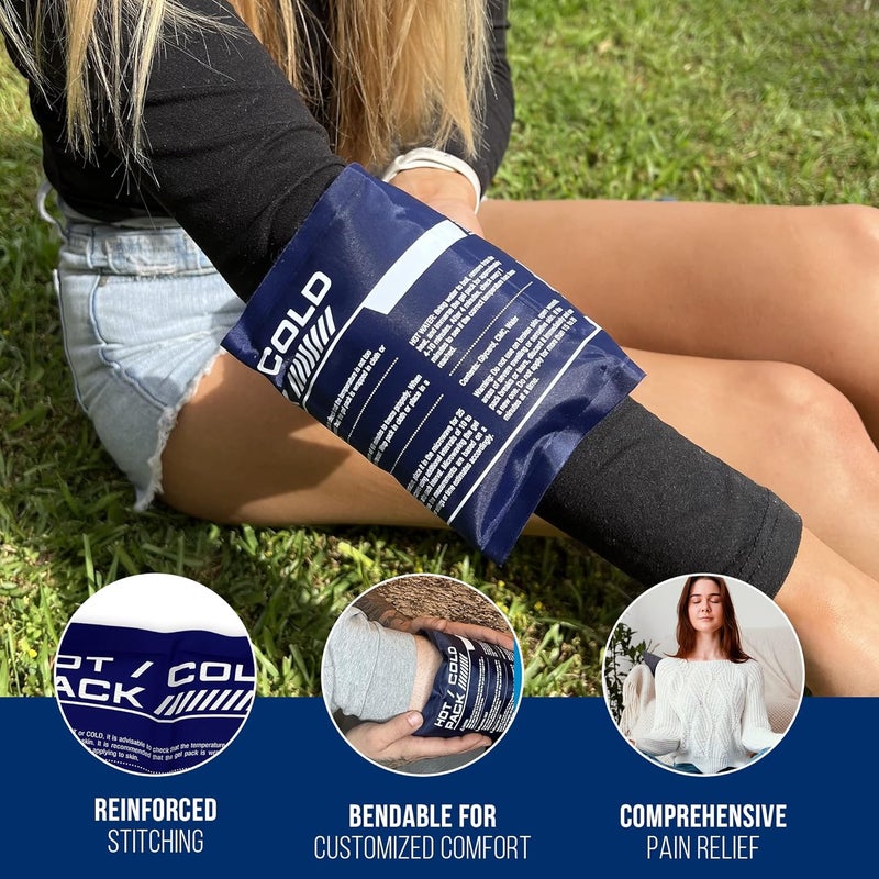TrekProof Flexible Ice Pack for Pain Relief  Reusable Gel Pack for Knee Shoulder Ankle Back and More  Bendable for Customized Comfort - Image 5