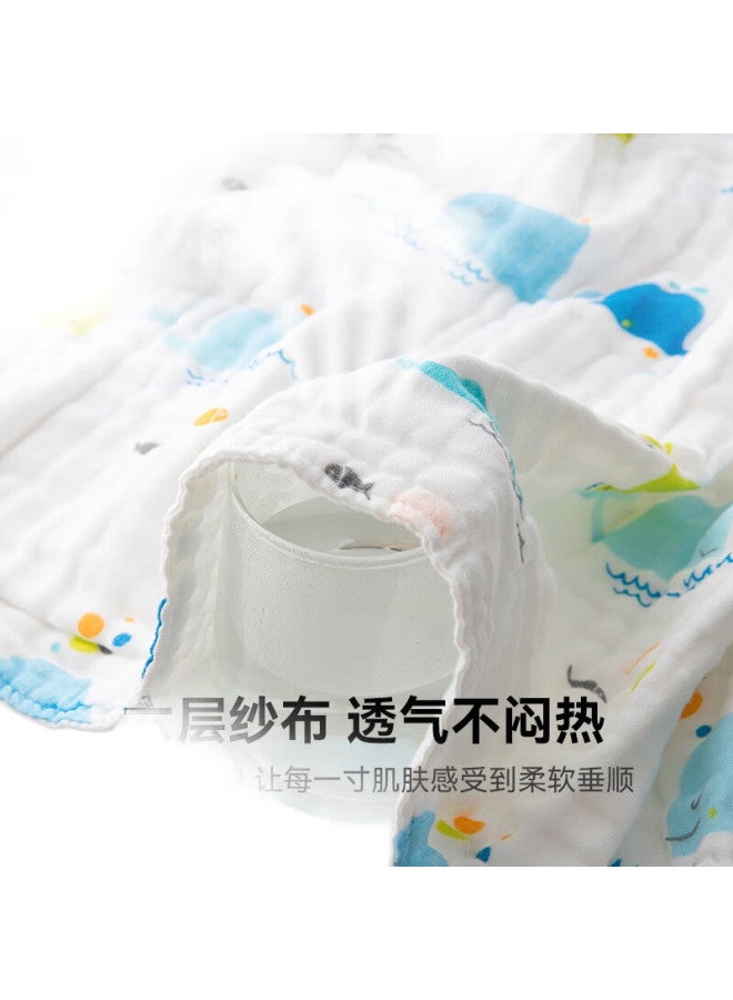 Sanli Antibacterial 6-Layer Pure Cotton Baby Muslin Bath Towel, Class A, For Newborns And Children, Bath Towel, 110*110Cm - Image 2