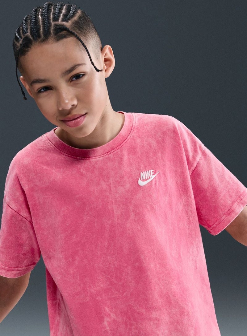 Nike Nsw Club Washed T-Shirt - Image 3