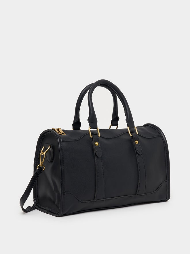 Styli Plain Handbag with Detachable Strap - Image 1