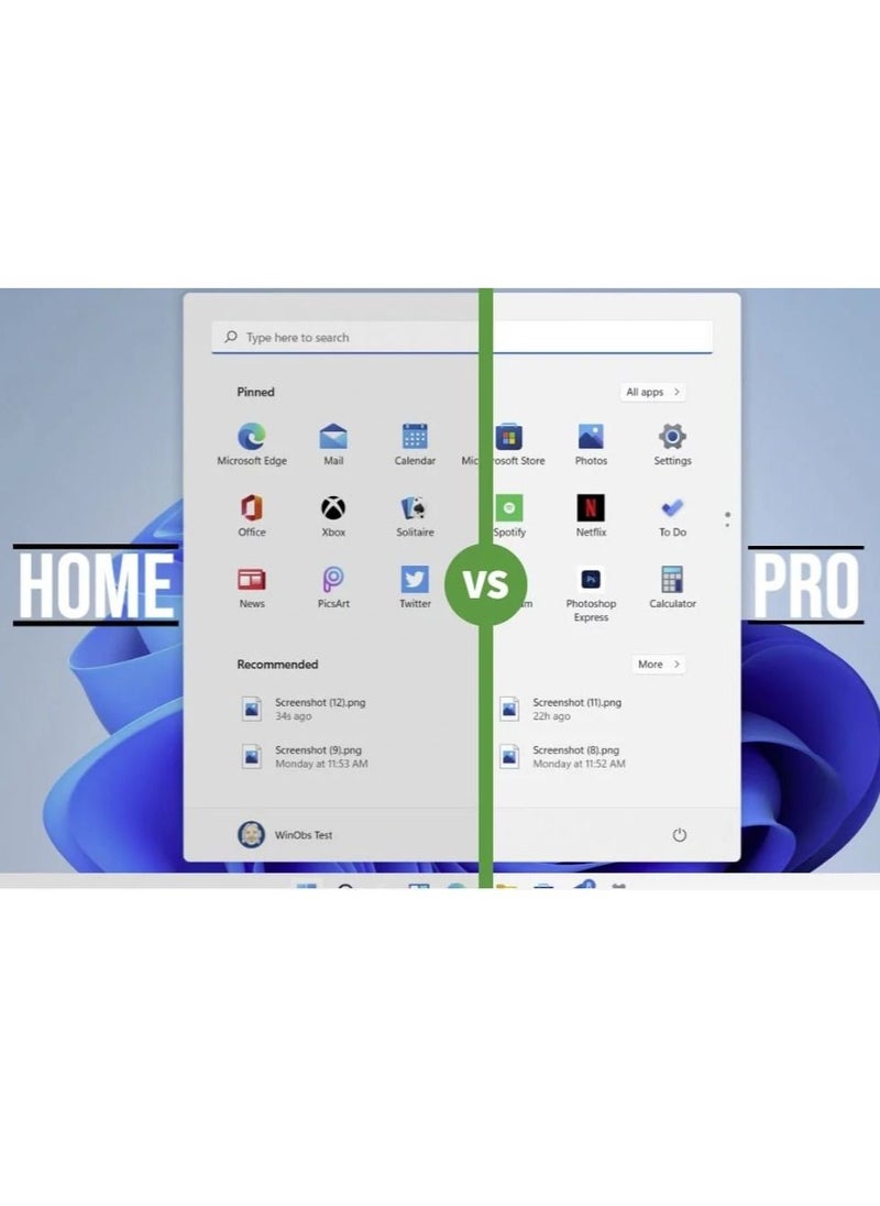 Microsoft - Windows 11 Pro Key Home To Professional 32/64 Bit Lifetime Key Card 1 Pc - Image 1