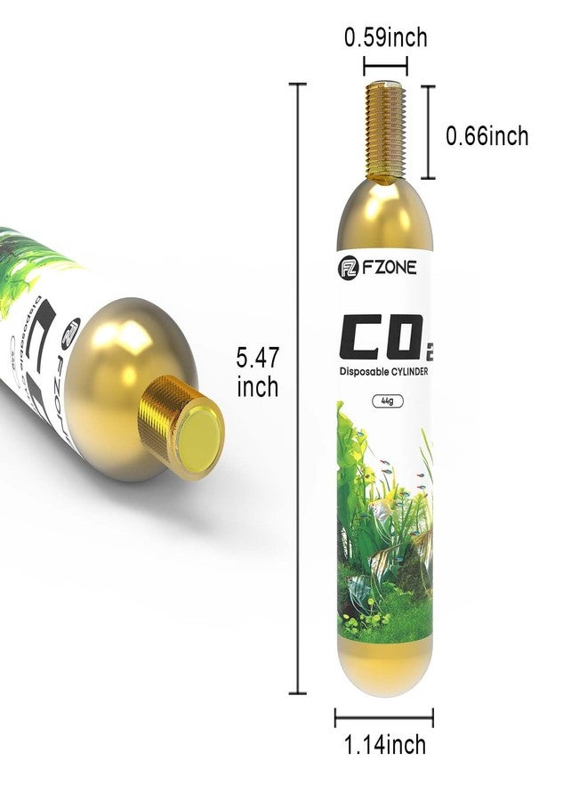 FZONE 45g Disposable CO2 Cartridges with 5/8 Threaded Interfaces (2-Pack) - Image 2