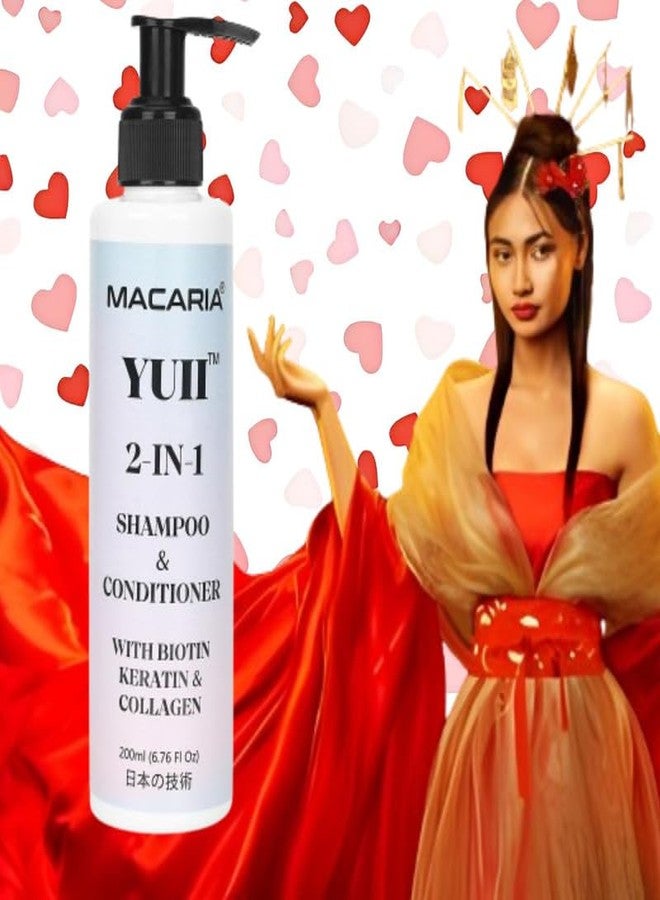 MACARIA شامبو وبلسم يو آي آي آي بيوتين كولاجين هير ريفايف 2 في 1 لتجديد الشعر - Image 1