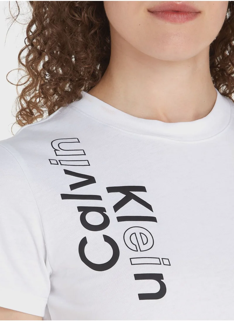 Calvin Klein Jeans Crew Neck Logo T-Shirt