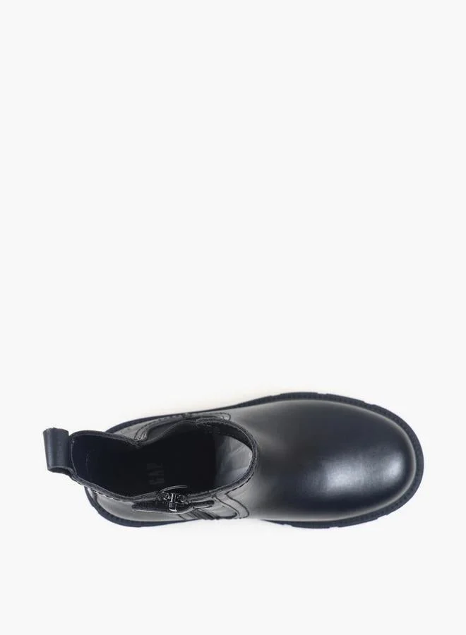 Gap BLACK Girls Lafayette Block Heel Ankle Boots for Women | Best Price UAE