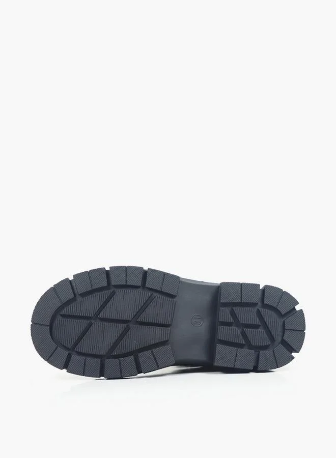 Gap BLACK Girls Lafayette Block Heel Ankle Boots for Women | Best Price UAE