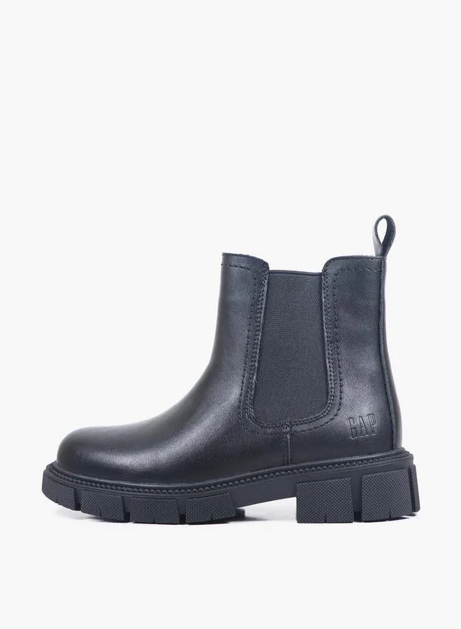 Gap BLACK Girls Lafayette Block Heel Ankle Boots for Women | Best Price UAE