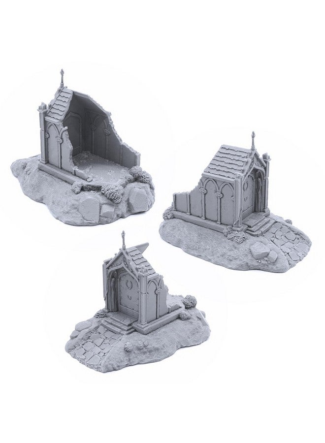 EnderToys Hallowed Mausoleums by Printable Scenery, 3D Printed Tabletop RPG Scenery and Wargame Terrain 28mm Miniatures - Image 5
