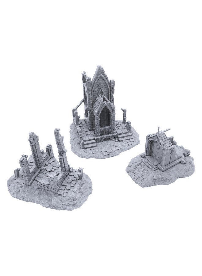 EnderToys Hallowed Mausoleums by Printable Scenery, 3D Printed Tabletop RPG Scenery and Wargame Terrain 28mm Miniatures - Image 1