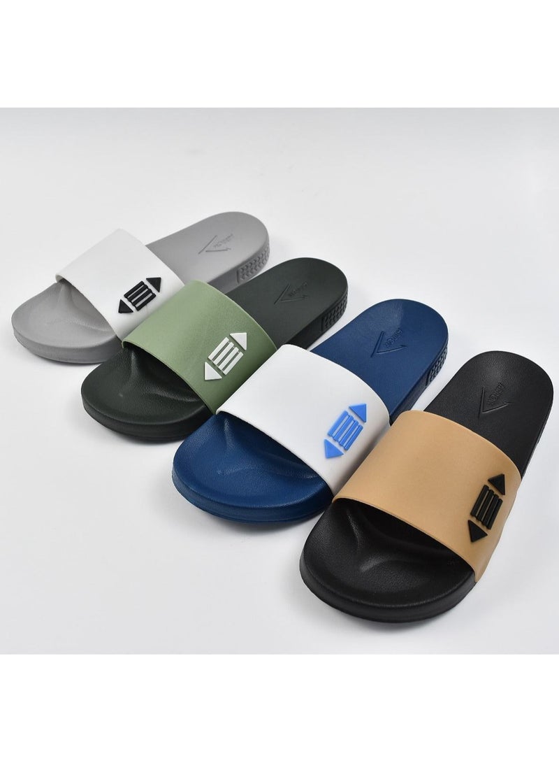 Gray rubber slippers for men and youth - Image 2