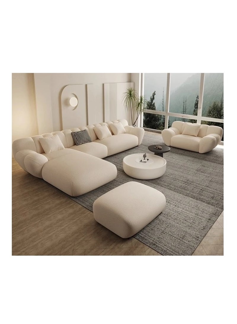 Comfynest Comfynest L Shape Modern Sofa Set With Chair And Ottoman  - Image 1