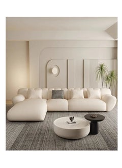 كومفينست طقم أرائك حديث من كومفينست بتصميم حرف L مع كرسي وأوتومان  - Image 3