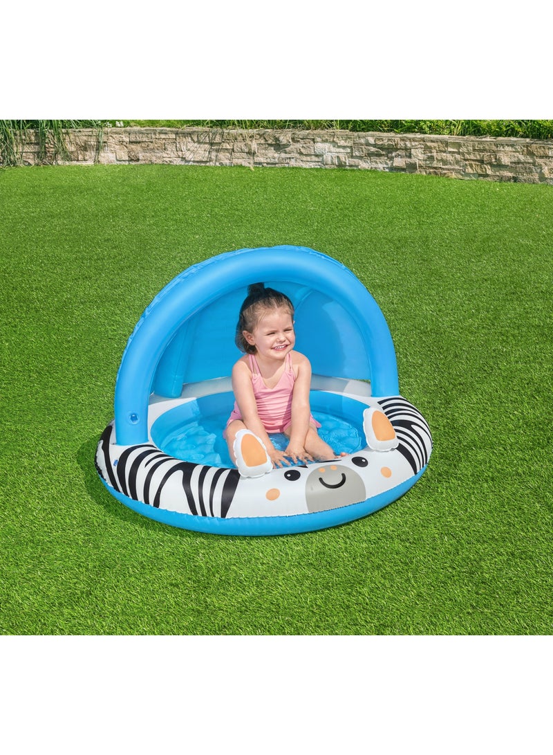 Bestway Uv Care Baby Seat Safari Sun Shaded Baby Pool 97x66cm | Inflatable Pool for Toddlers and Kids - Image 4