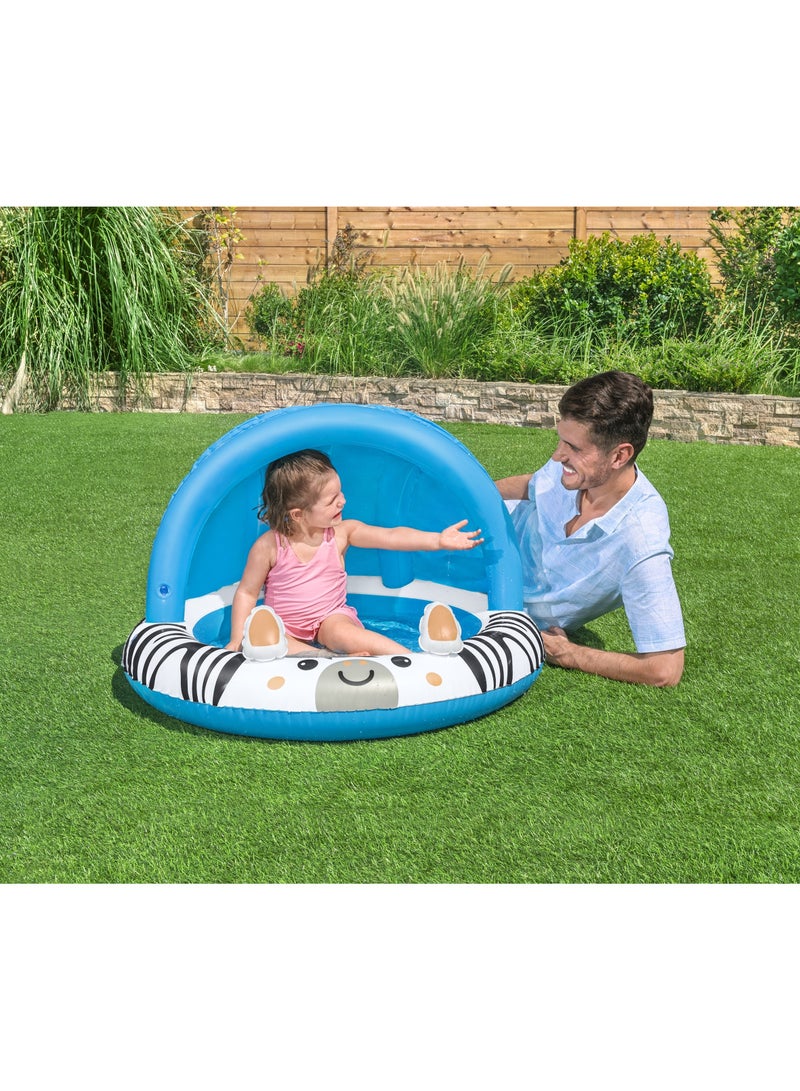 Bestway Uv Care Baby Seat Safari Sun Shaded Baby Pool 97x66cm | Inflatable Pool for Toddlers and Kids - Image 5