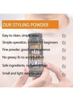 Goiple Hair Styling Powder Natural Look Mens Powder, Strong Hold Styling Powder for Men Flexible Hold Hair Powder for Men Matte Finish Hair Styling Texturizing Powder Matte Texture for All Hair Styles 1.05OZ 