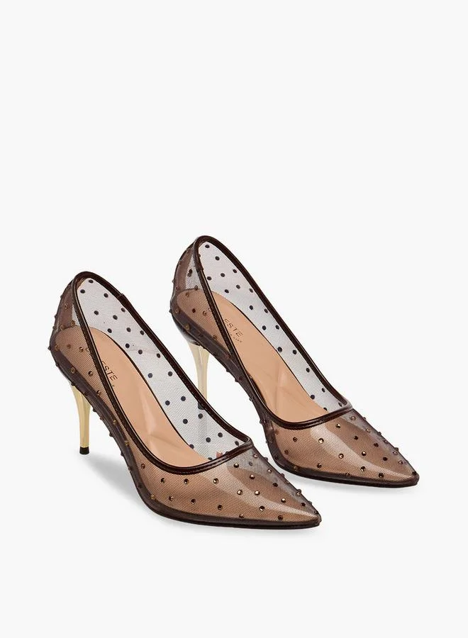 Celeste BROWN Women Stiletto Heel Pumps for Women | Best Price UAE