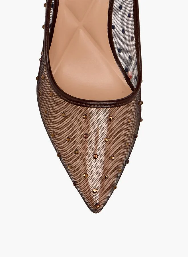 Celeste BROWN Women Stiletto Heel Pumps for Women | Best Price UAE