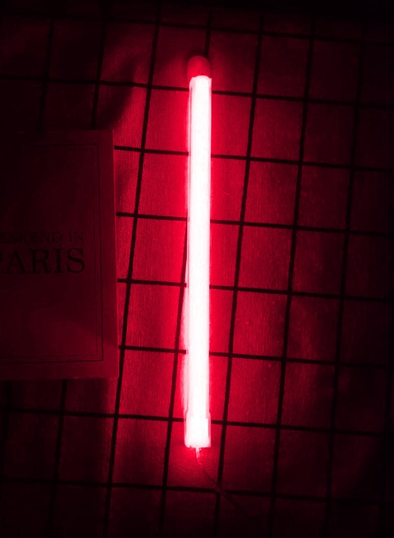 سلة حرف بإضاءة النيون باللون الأحمر الدافىء – I - Image 1