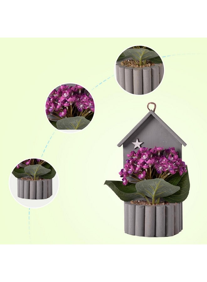 هومستيك نبات اصطناعي | نباتات لديكور المكاتب | وعاء زهور صناعية للديكور | زهور صناعية للديكور | نباتات ذات مظهر طبيعي | 63 رأس زهرة الربيع | متعدد الألوان - Image 5