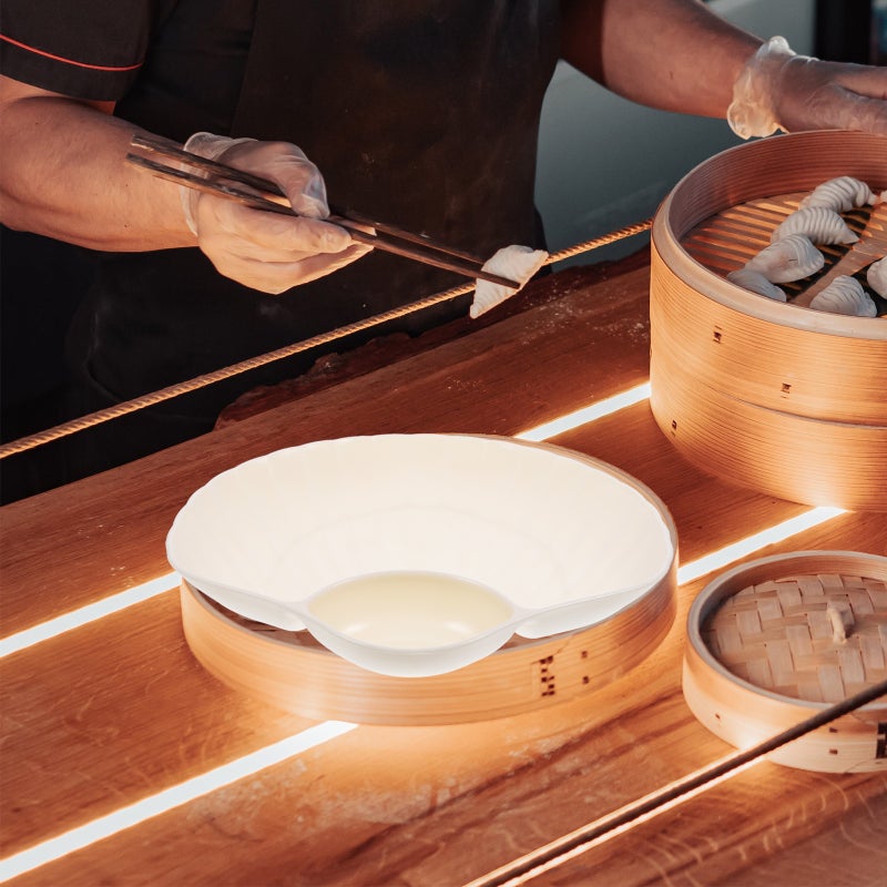 🍳 صينية تقديم الزلابية متعددة الوظائف مع فواصل لأطباق السوشي للاستخدام المنزلي والحفلات - Image 4