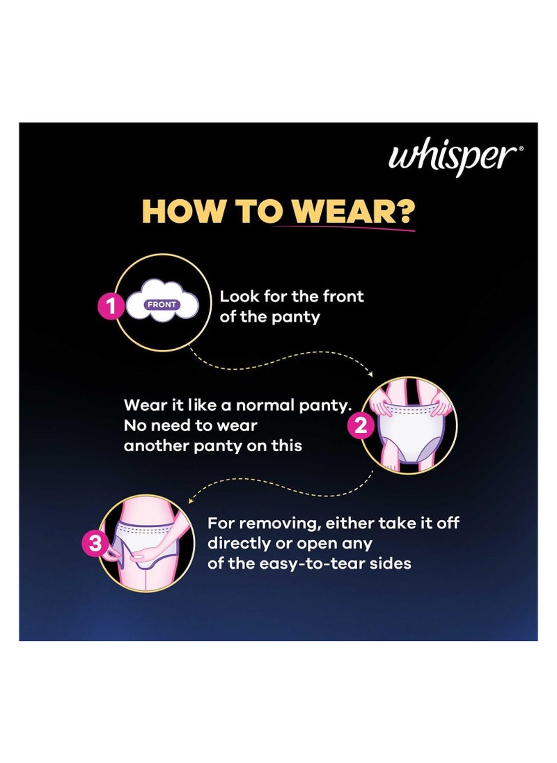Whisper Super Absorbent M-L Period Panty, 360 Degree Leakage Protection for Heavy Flow  - Image 5