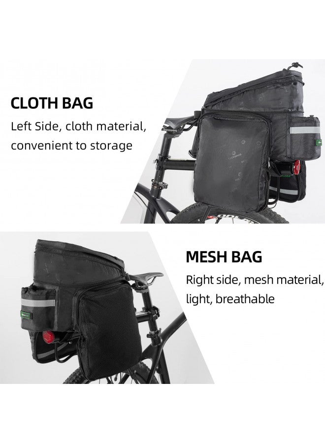 Rockbros ROCKBROS Bike Trunk Bag 13L-25L Bike Rear Rack Bag Bike Cargo Rack Bag Rear Rack Carrier Bag - Image 5