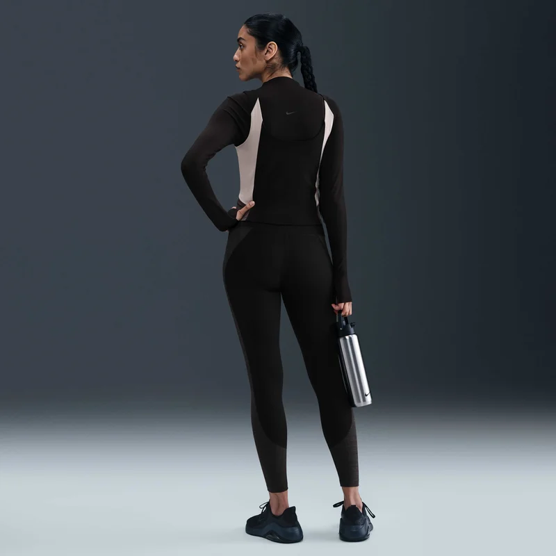 Nike black and grey Women's One Dri-Fit 7/8 Training Leggings for Women | Best Price UAE