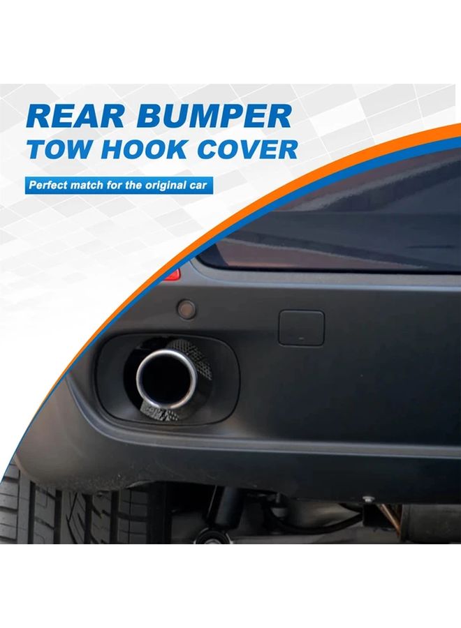 Black Plastic Tow Hook Cover Cap For BMW X5 E70 2006 2010 Rear Bumper 51127158447 - Image 4