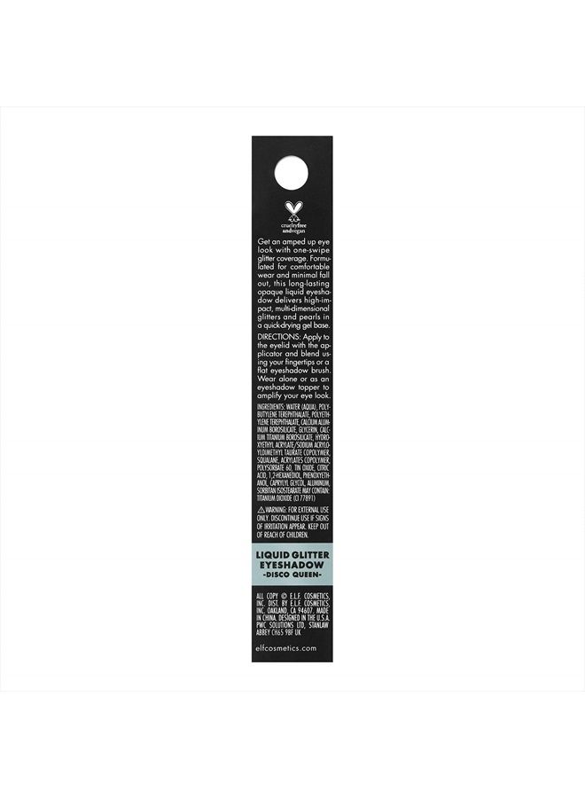 elf ظلال عيون لامعة سائلة، تدوم طويلاً، سريعة الجفاف، تركيبة هلامية غير شفافة، تخلق مظهر عيون متعدد الأبعاد، ملكة الديسكو، 0.10 أونصة سائلة - Image 2