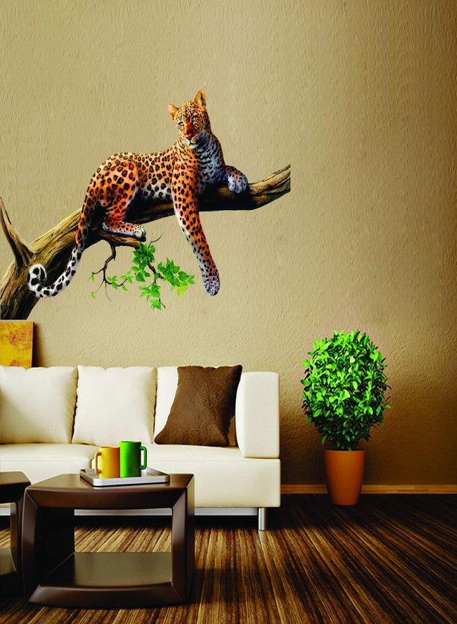 DecorVilla Decor Villa™ PVC Vinyl Tiger 3D Wall Sticker JUST Peel & Stick New Modern Art & Trendy Wall Stickers for Home Decoration, Living Room,Office Bedroom etc Size- 58 CM X 40 CM, Multicolor - Image 2