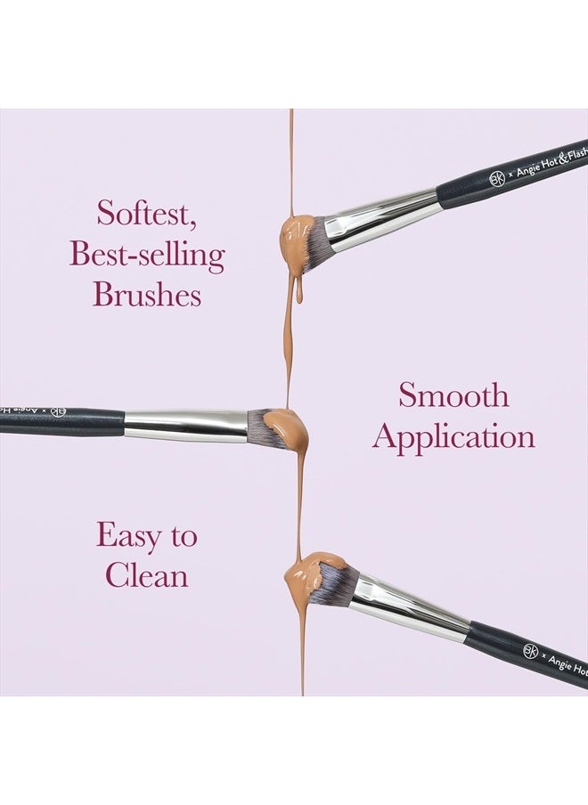 BK BEAUTY - BRUSHES - ANGIE HOT & FLASHY A506 CONCEALER - Viral "Kitten Paw" Face Brush - Under-Eye Concealing and Contouring - Makeup Brushes - Image 1