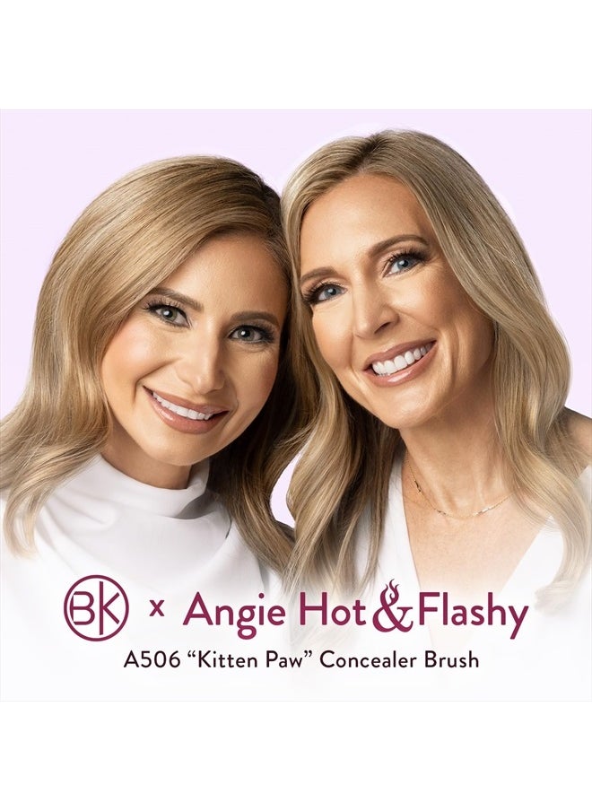 BK BEAUTY - BRUSHES - ANGIE HOT & FLASHY A506 CONCEALER - Viral "Kitten Paw" Face Brush - Under-Eye Concealing and Contouring - Makeup Brushes - Image 1