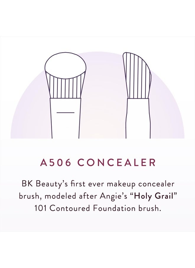 BK BEAUTY - BRUSHES - ANGIE HOT & FLASHY A506 CONCEALER - Viral "Kitten Paw" Face Brush - Under-Eye Concealing and Contouring - Makeup Brushes - Image 1
