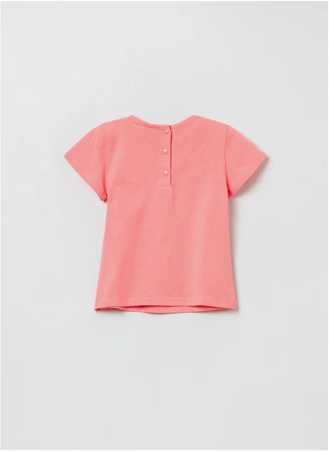 Ovs T-shirt with crochet butterfly