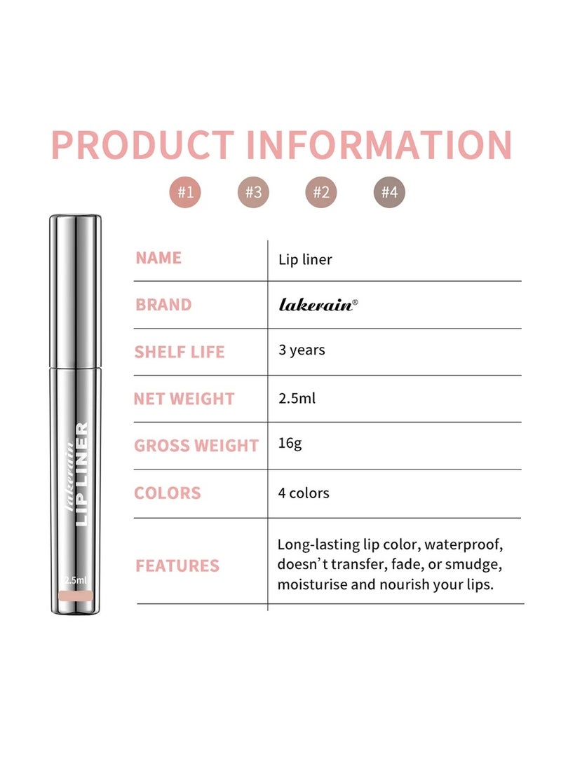 lakerain - Lip Tint Peel Off Lip Liner Tattoo Waterproof Long Lasting Matte Non-Stick Cup Lip Tint Sexy Red Contour Lips MakeUp (Rose pink) - Image 1