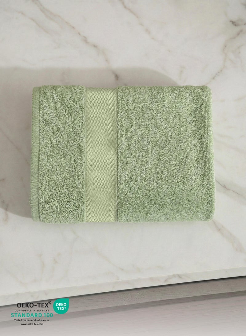 كوتون هوم Cotton Home Premium Cotton Towel 30x30cm Face Towel 600 GSM Quick Dry Highly Absorbent Thick Bathroom SoftTowels for Bath And Spa Lightweight, Quick Dry and Durable Mint Green - Image 2