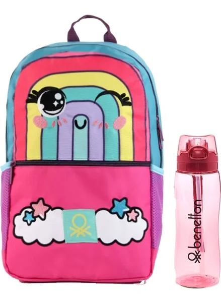 بينيتون Primary School Bag and Water Bottle